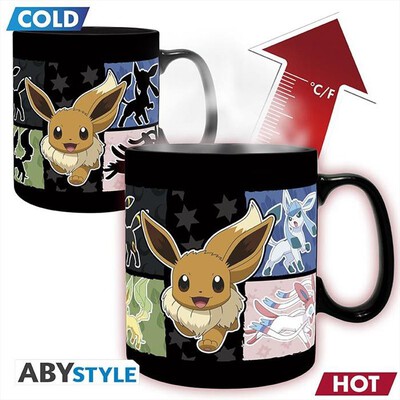 ABYSSE - POKEMON - MUG TERMOSENSIBILE- 460 ML - EEVEE-Multicolore