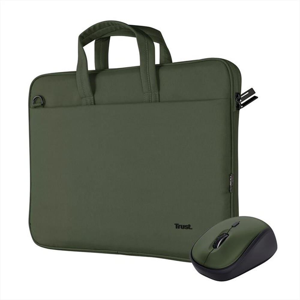 "TRUST - Borsa notebook BOLOGNA BAG AND MOUSE SET-Green"