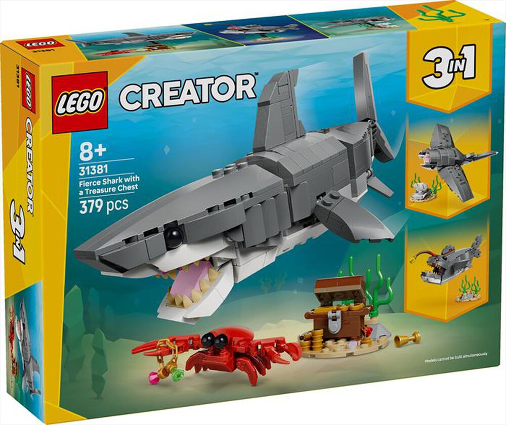 Immagine del prodotto LEGO - CREATOR 3IN1 Squalo con scrigno del tesoro - 31381