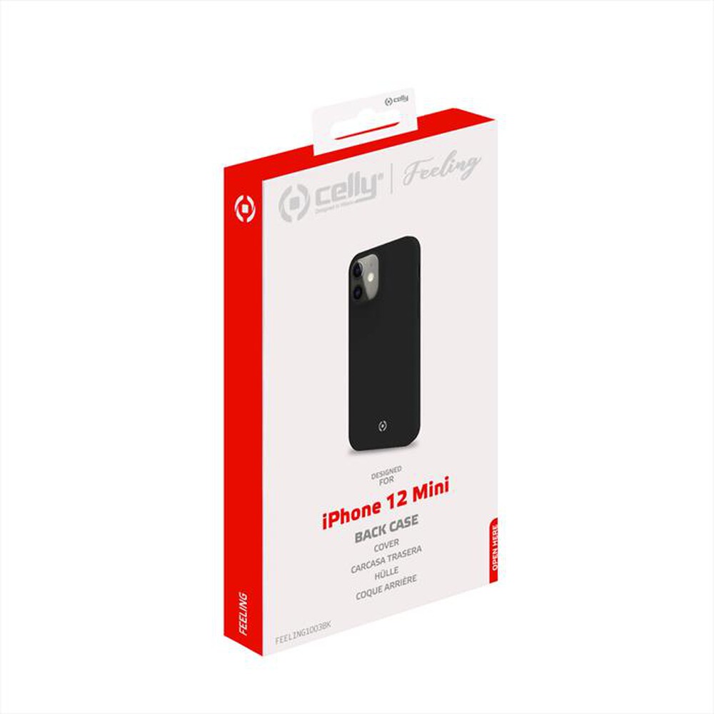 "CELLY - FEELING1003BK - COVER FEELING IPHONE 12 MINI-Nero"