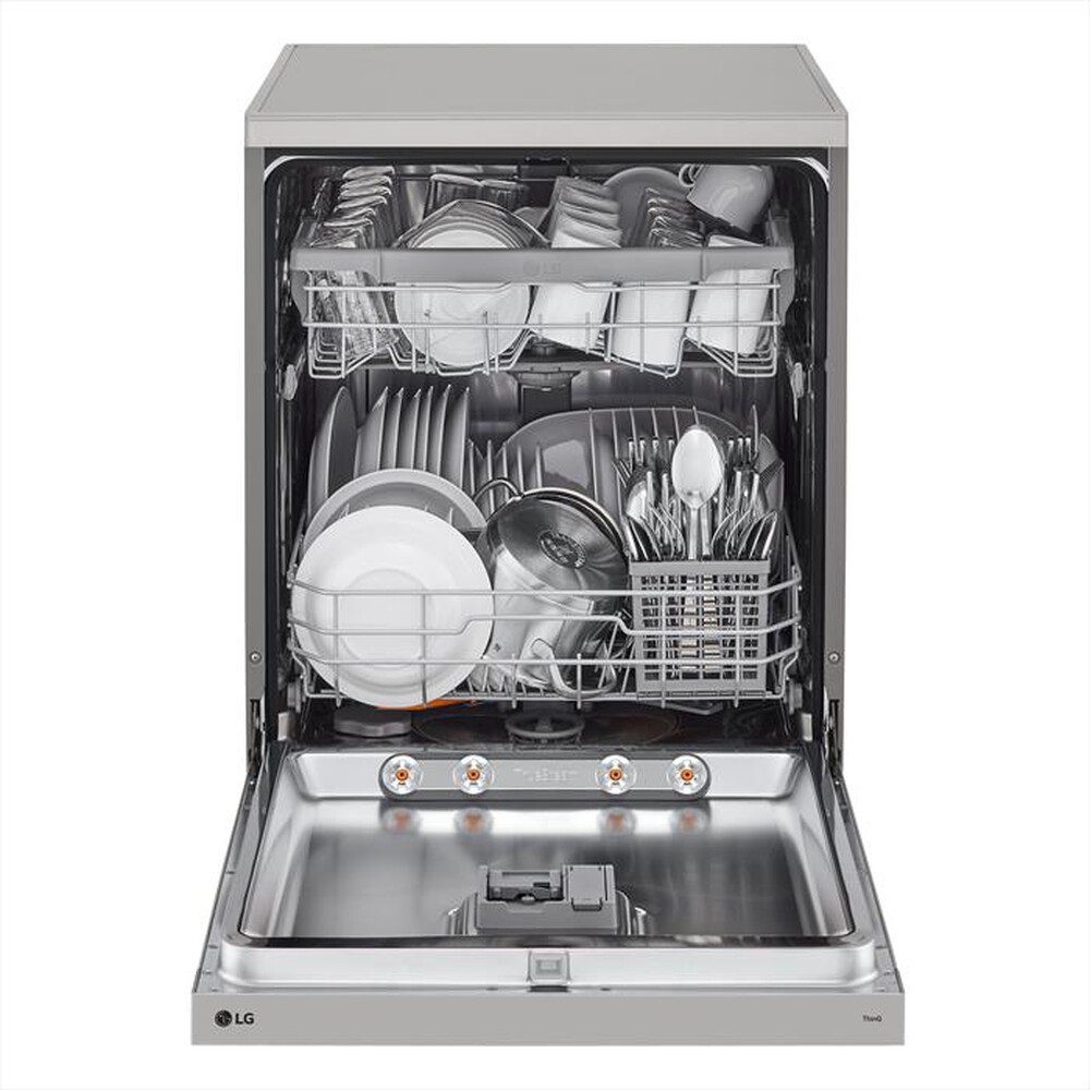 "LG - Lavastoviglie QUADWASH DF242FPS Classe D 14 copert-Platinum Silver"