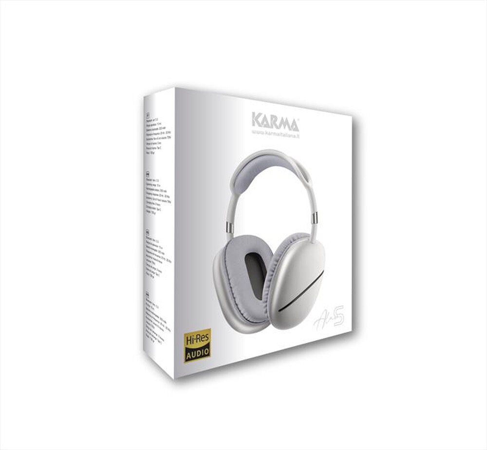 "KARMA - Cuffia bluetooth ALAM S-Silver"