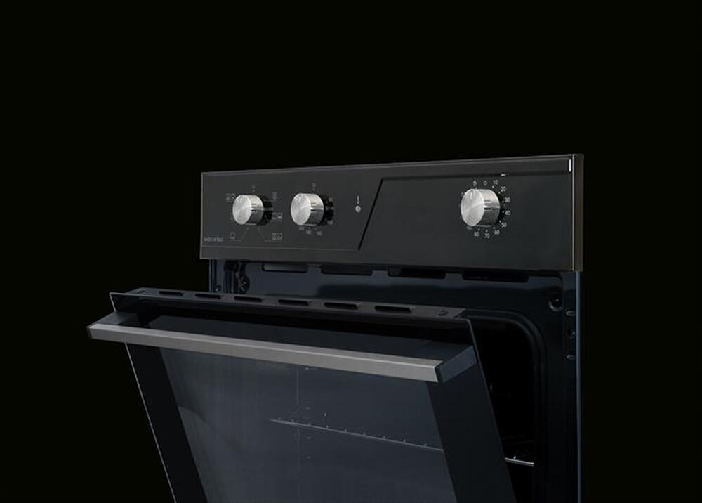 "GLEM GAS - Forno incasso elettrico GFR62BK-S3 Classe A-Nero Lucido"
