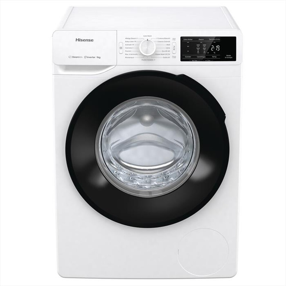 "HISENSE - Lavatrice WF3V942BW 9 Kg Classe A-Bianco/Nero"
