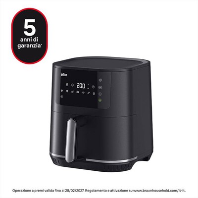 BRAUN - Friggitrice ad aria HF5034-Nero opaco