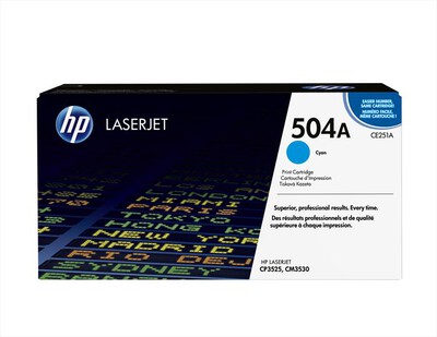 HP - 504A TONER ORIGINALE-Ciano