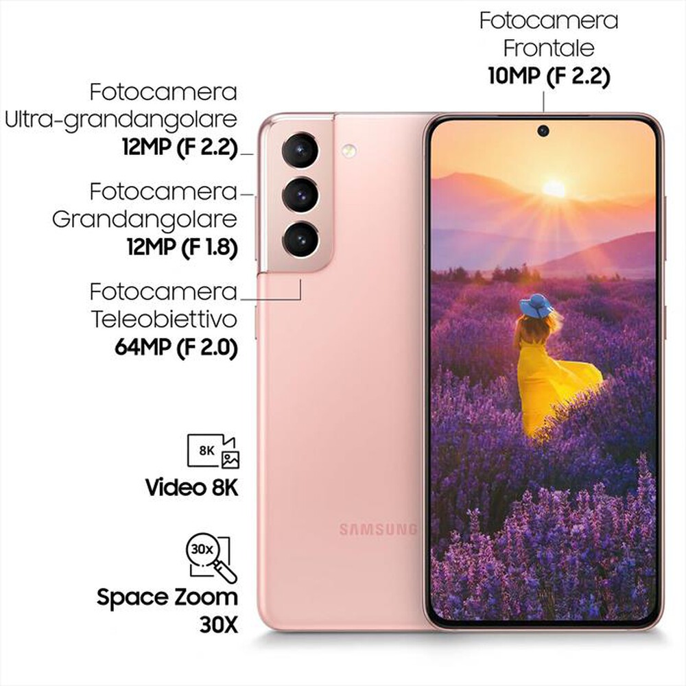 "SAMSUNG - GALAXY S21 5G 256GB-Phantom Pink"