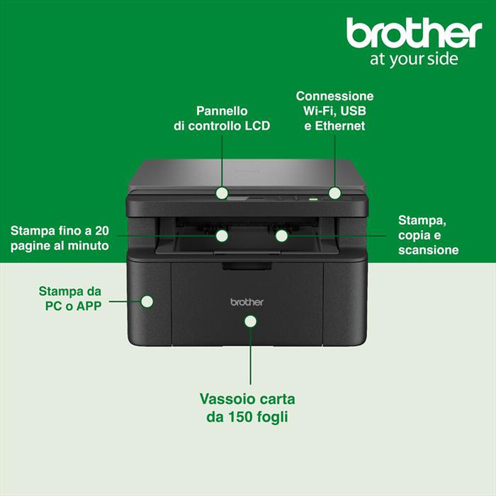 Immagine del prodotto BROTHER - Multifunzione DCPL1640W-Nero