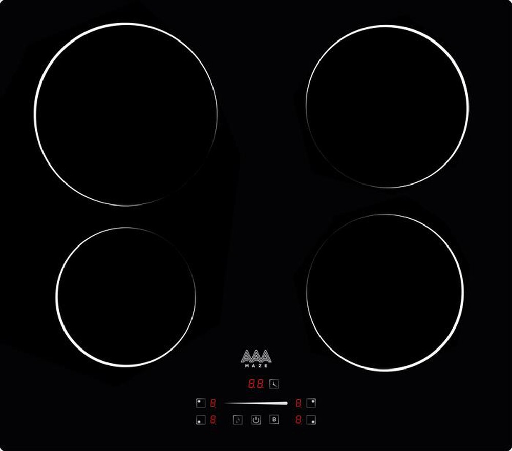 "AAAMAZE - Piano cottura elettrico AMIH604F 59 cm-Nero"