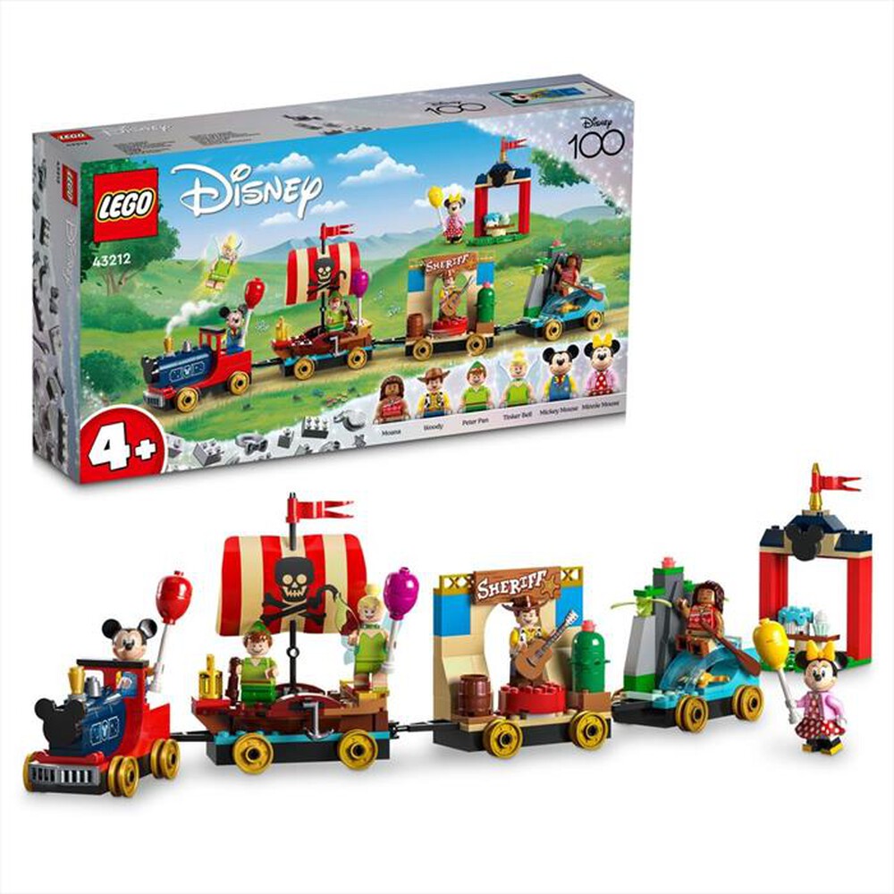 "LEGO - DISNEY Treno delle celebrazioni Disney - 43212-Multicolore"