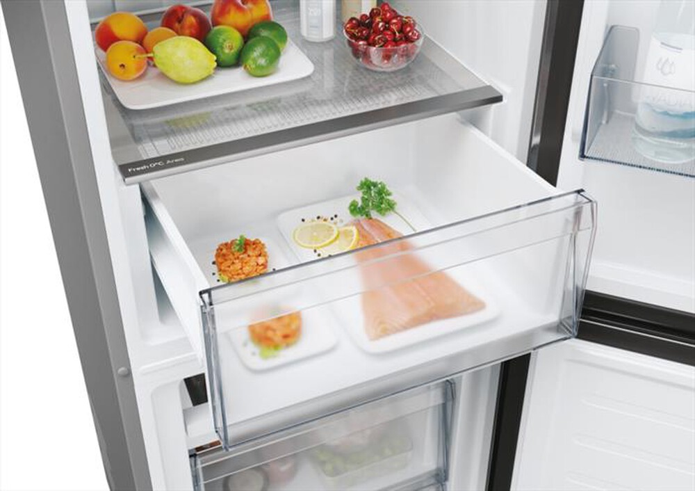 Immagine del prodotto CANDY - Frigorifero combinato CNCQ2T518EX Classe E 279 lt-Acciaio inox