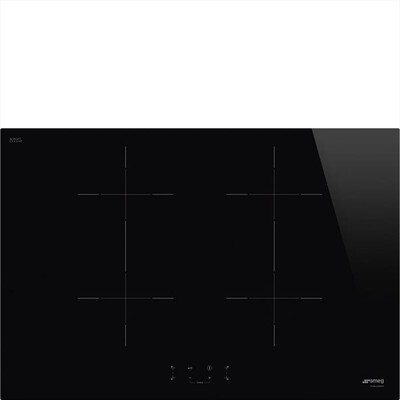 SMEG - Piano cottura induzione SIB2741D 75 cm-Nero/Vetro