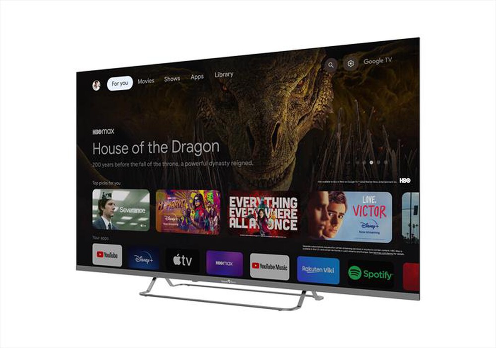 Immagine del prodotto SMART TECH - Smart TV LED UHD 4K 55" 55QG02V-GRIGIO