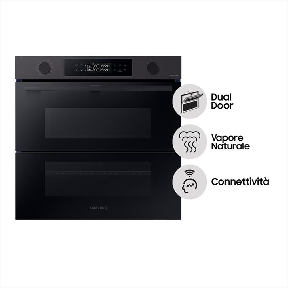 "SAMSUNG - Forno incasso elettrico NV7B4540VBB/U5 Classe A+-Black Inox"