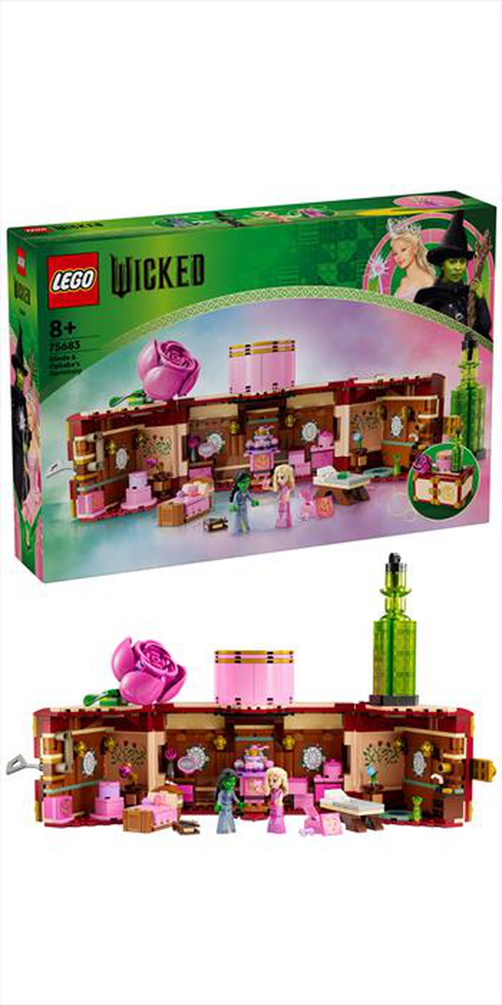 "LEGO - WICKED Il dormitorio di Glinda ed Elphaba - 75683"