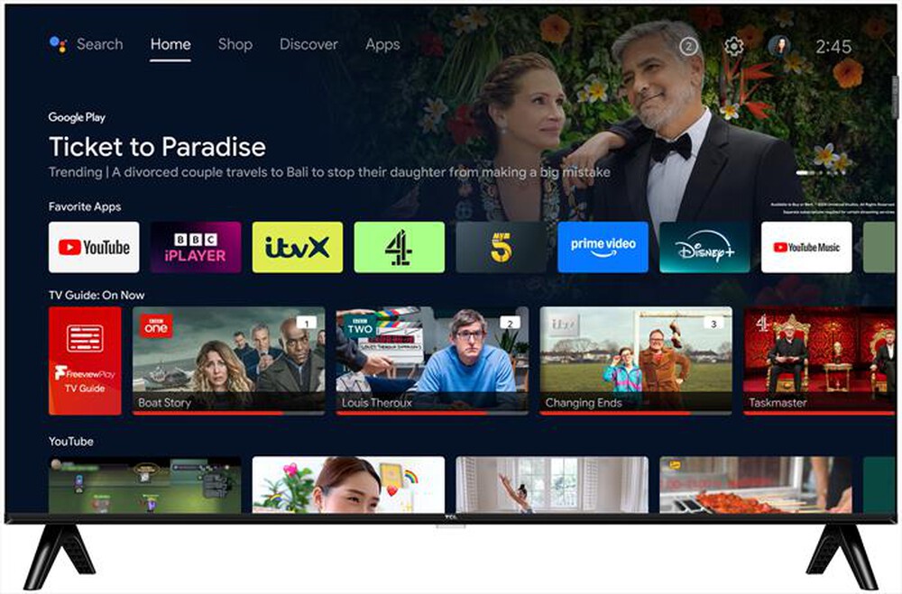 Immagine del prodotto TCL - Smart TV QLED FHD 40" 40S5L-Nero