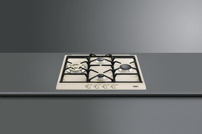 SMEG - Piano cottura a gas SR764PO 4 fuochi 60cm-Panna