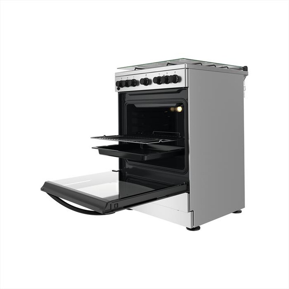 "INDESIT - Cucina IS67G4PHX/E Classe A-Acciaio inossidabile"