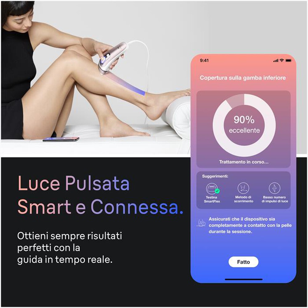 Immagine del prodotto BRAUN - Epilatore a luce pulsata smart IPL PL7211 BOX EURO-BIANCO/BRONZO