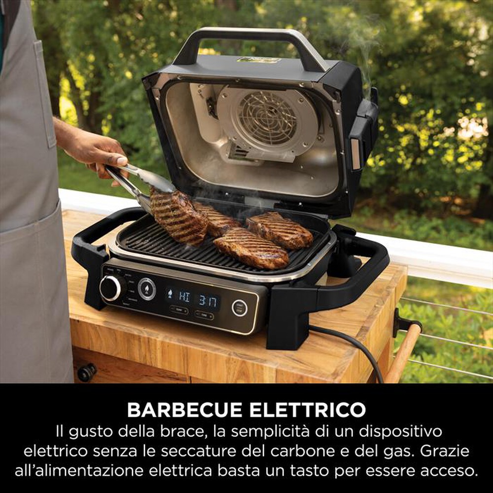 "NINJA - BBQ elettrico Woodfire+affumicatore OG701EU-nero"