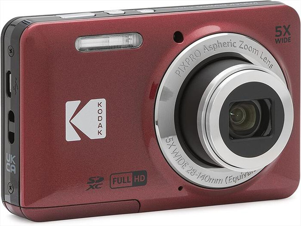 "KODAK - Fotocamera compatta FZ55 R-Rosso"