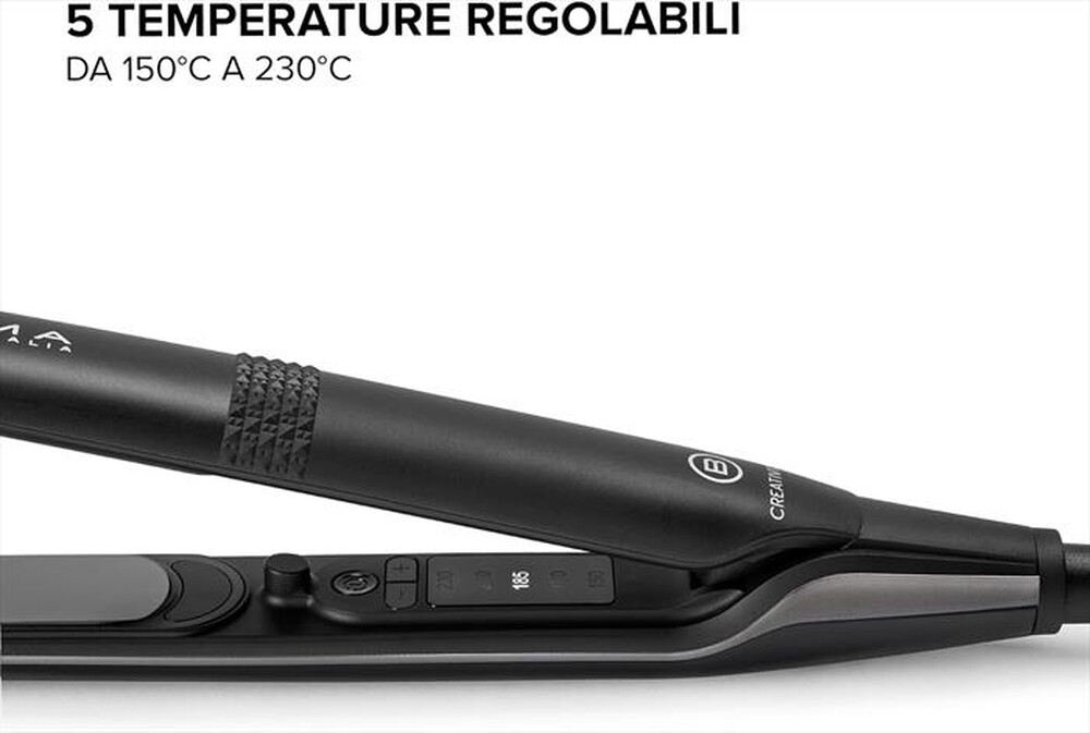 "BELLISSIMA IMETEC - PIASTRA PER CAPELLI CREATIVITY-Nero, Rosa"