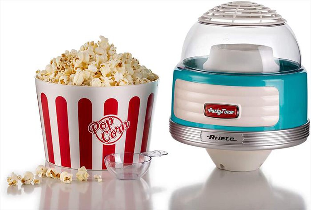 "ARIETE - 2957 Party Time Macchina per popcorn XL-celeste"