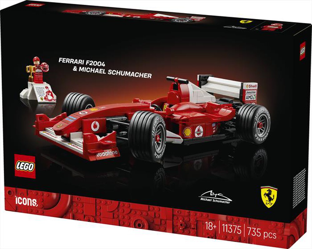 Immagine del prodotto LEGO - ICONS Ferrari F2004 e Michael Schumacher - 11375