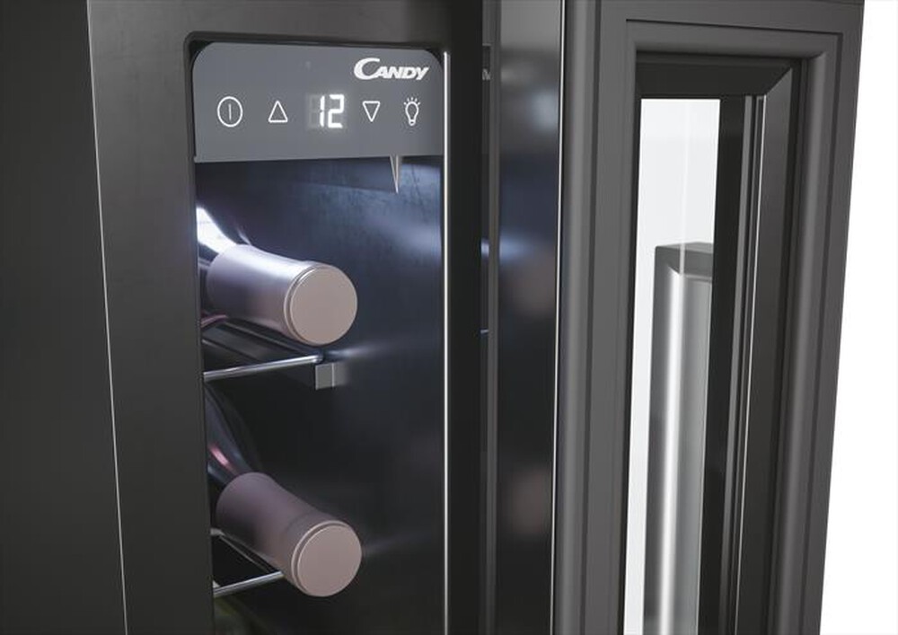 "CANDY - Cantinetta CCVB 15/1 Classe G 7 bottiglie-Nero"