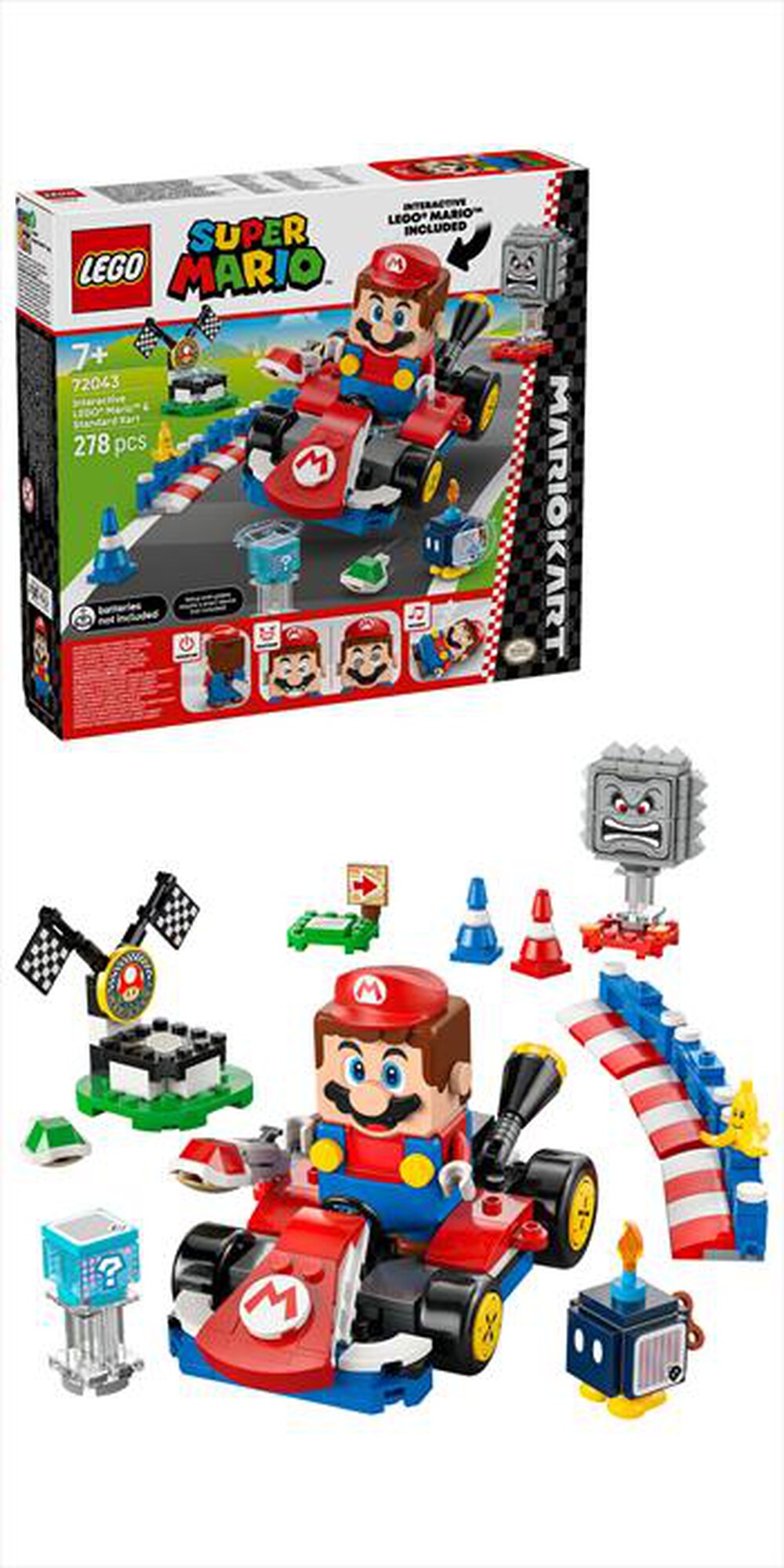 Immagine del prodotto LEGO - 72043 MARIO KART   MARIO INTERATTIVO E KART-,