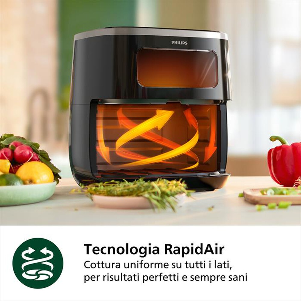 Immagine del prodotto PHILIPS - FRIGGITRICE AIRFRYER SERIE 3000 DA 5.6L HD9257/90-Nero