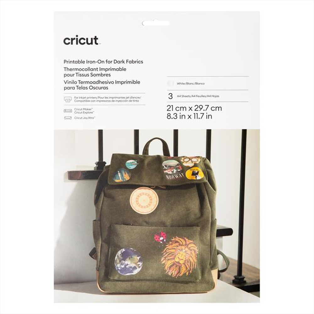 Immagine del prodotto CRICUT - Tessuto trasferibile a caldo stampabile - A4-Bianco