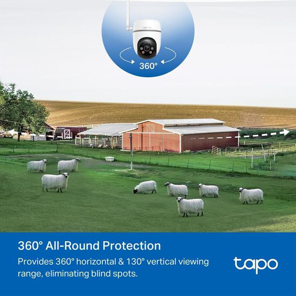"TP-LINK - TW40GW TELECAMERA PAN/TILT OUTDOOR 4G LTE-Bianco"