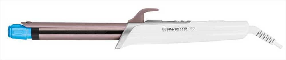 "ROWENTA - CF3810 Steam Curler Arricciacapelli a Vapore-Bianco/Rosa cannella/Alluminio"