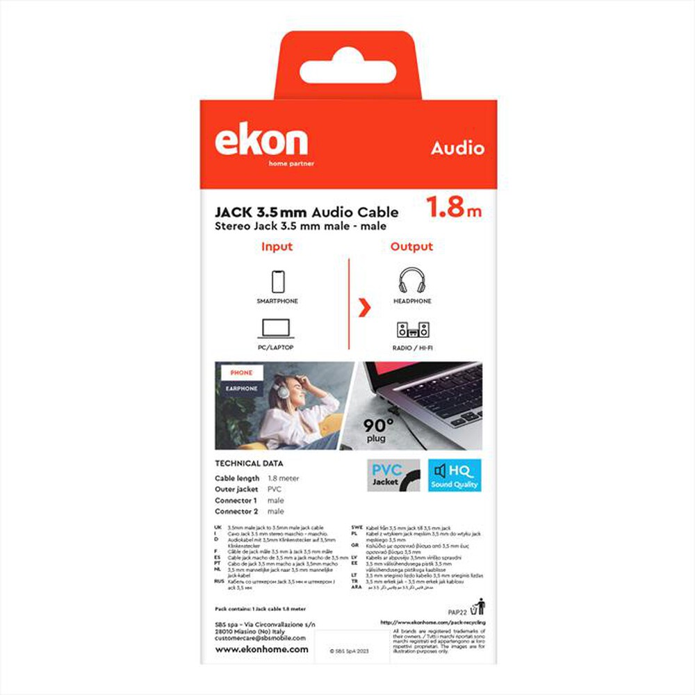 Immagine del prodotto SBS - ECAJACK1890MMK-Nero