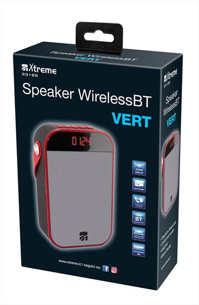 XTREME - SPEAKER WIRELESS BT VERT-NERO/GRIGIO