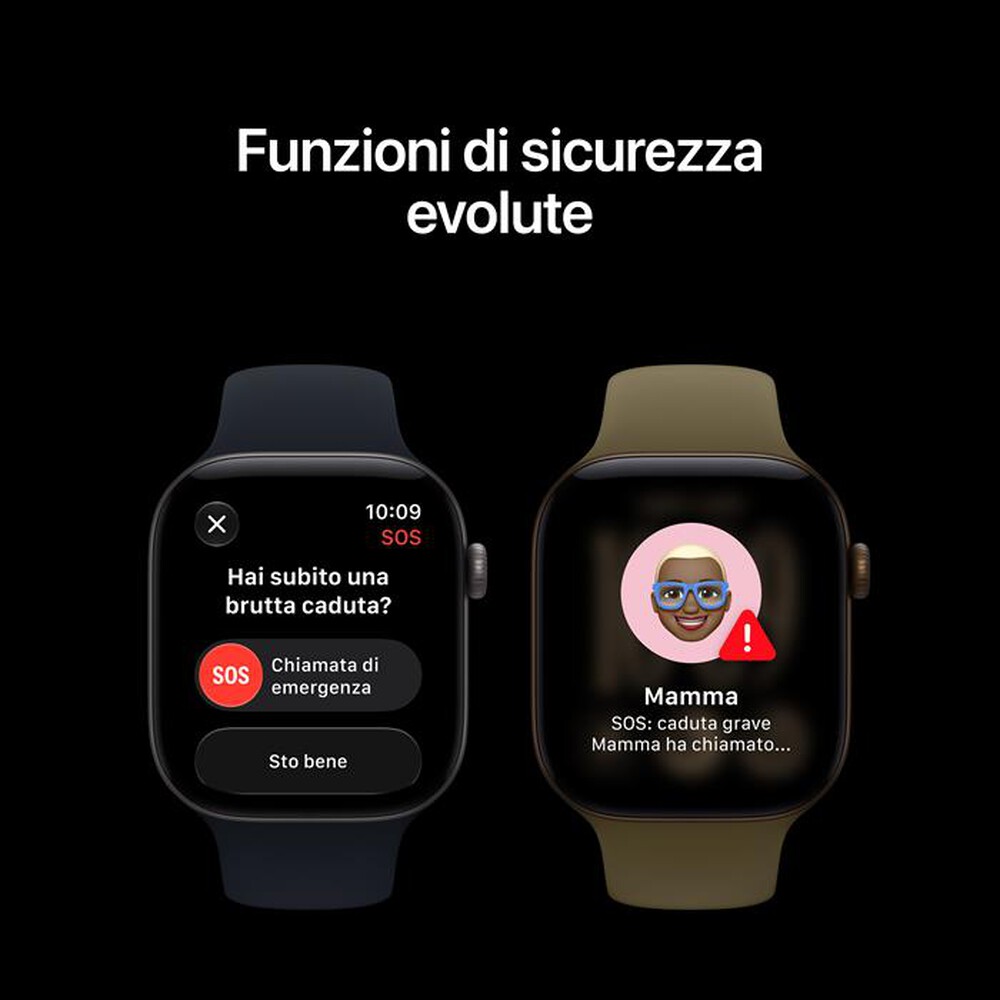 Immagine del prodotto APPLE - Watch Series 12 GPS 42mm Alluminio Nero-Sport Band Nero - S/M