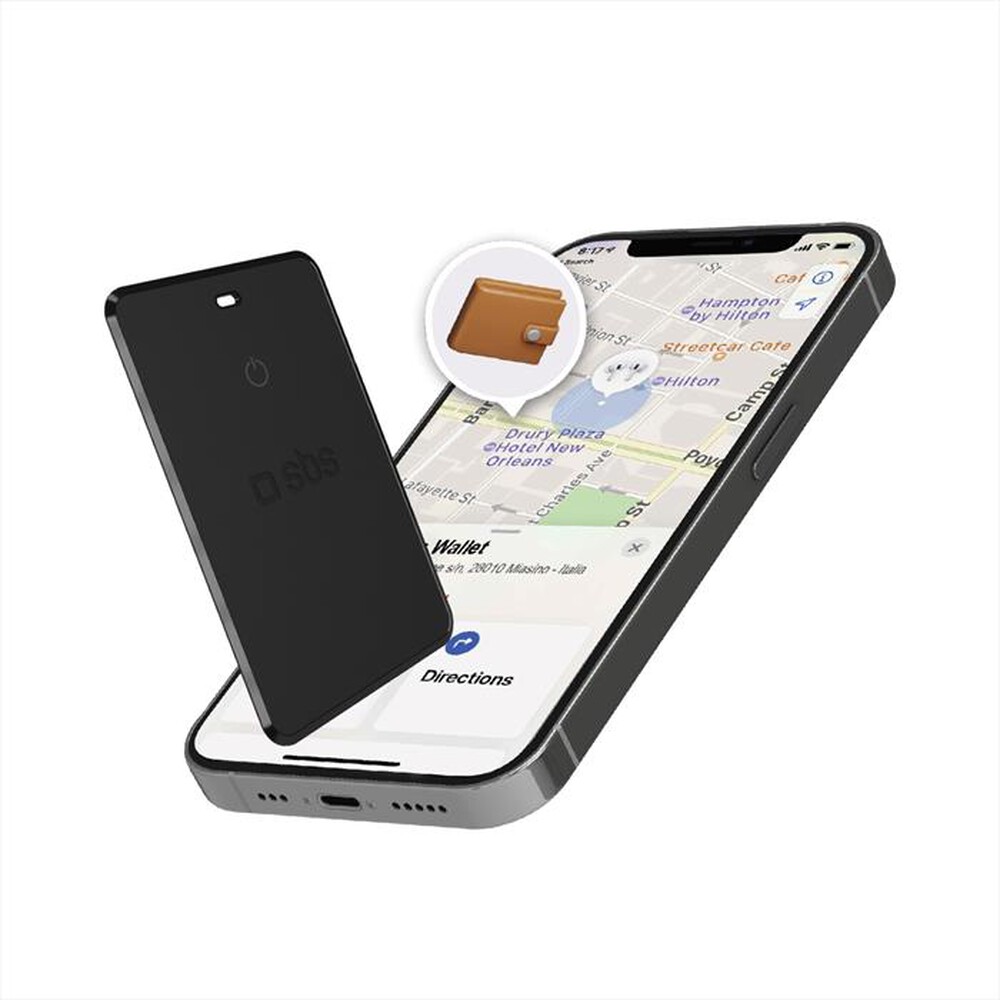 Immagine del prodotto SBS - Card tracker Apple+Google-Nera