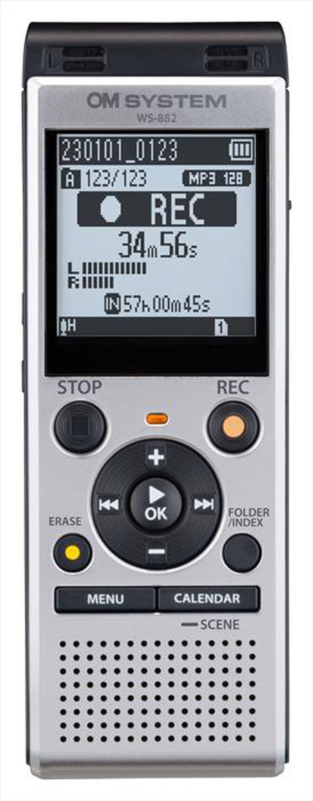 "OLYMPUS - Registratore portatile WS-882-Grigio"