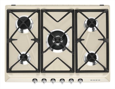 SMEG - Piano cottura a gas SR975PGH 68,5cm-panna