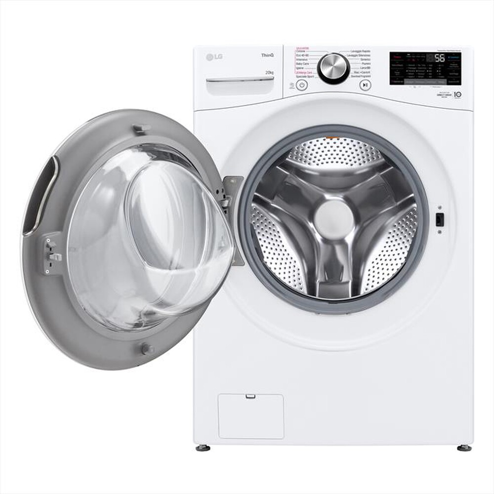 "LG - Lavatrice AI DD F0P3020TSWC XL 20kg Classe B-Bianco"
