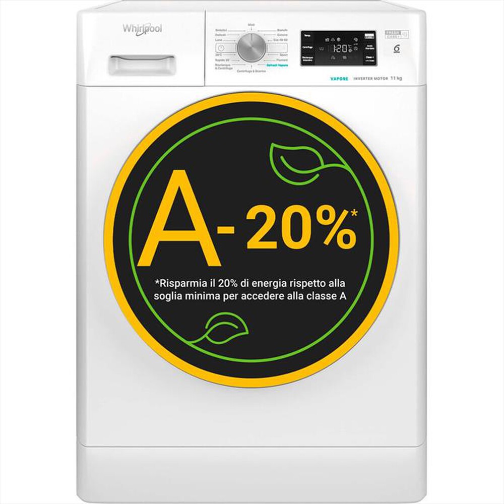 Immagine del prodotto WHIRLPOOL - Lavatrice FFB 1148 BSV IT 11 Kg Classe A