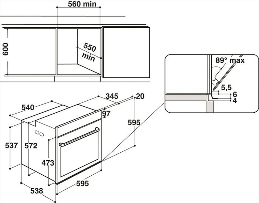 "WHIRLPOOL - Forno incasso elettrico AKZ9 6270 IX Classe A+"