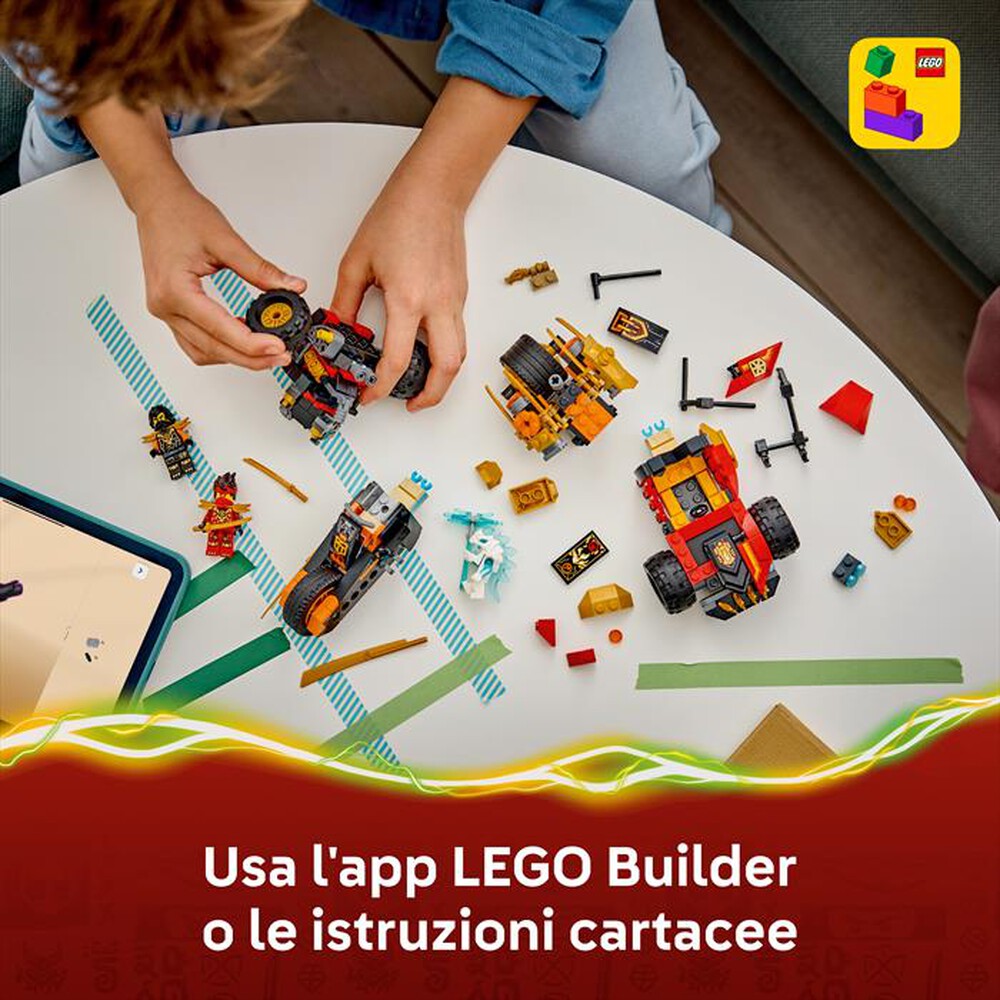 Immagine del prodotto LEGO - Veicoli combinati di Kai e Cole - 71864