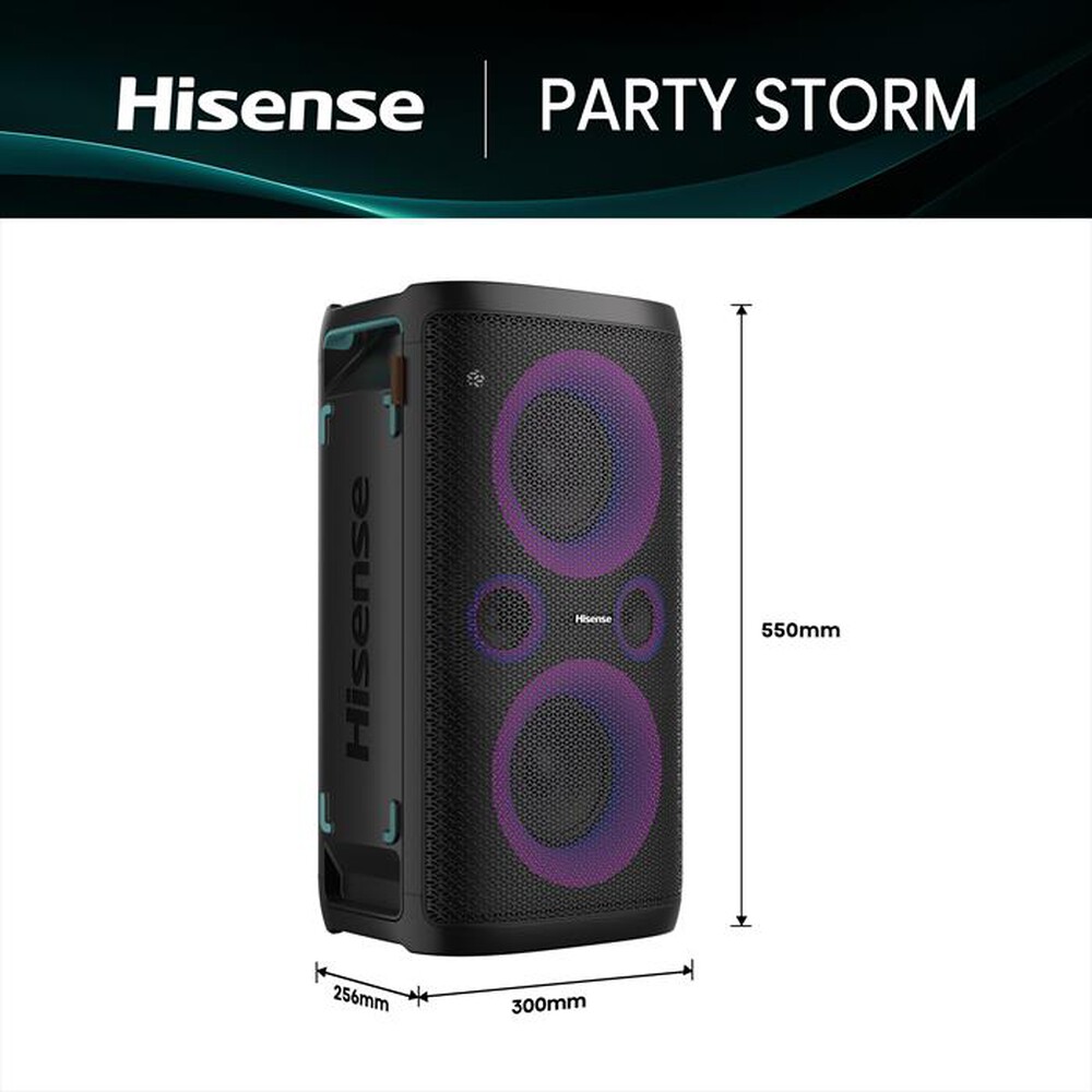 Immagine del prodotto HISENSE - Speaker Bluetooth 300W PARTY STORM-NERO