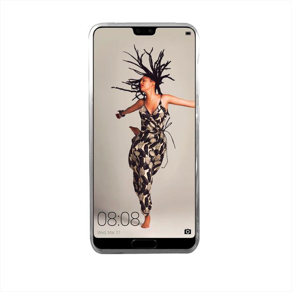 "PHONIX - HUP20GPW Cover GEL HUAWEI P20-Bianco traslucido"