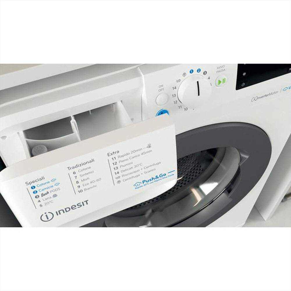 "INDESIT - Lavatrice INNEX STEAM BWE 81496X WKV IT 8 Kg - A-Bianco"