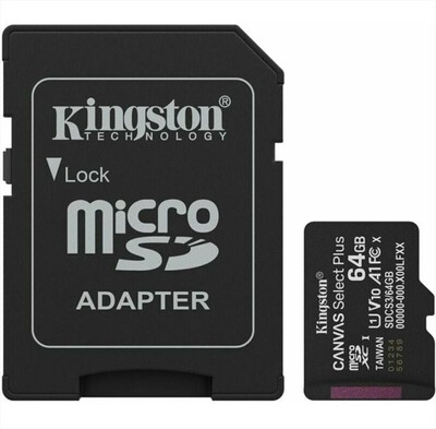 KINGSTON - Supporto Micro SDXC SDCS364GB-Nero