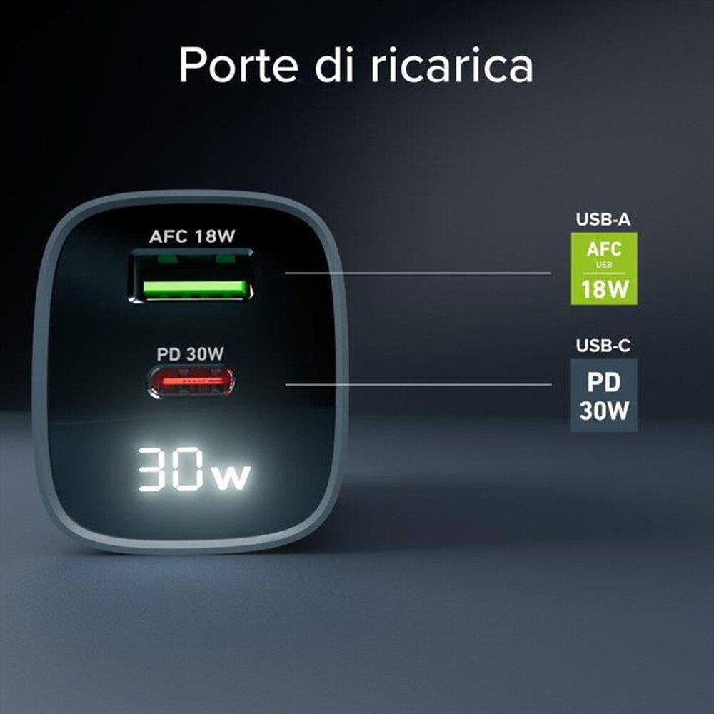 Immagine del prodotto SBS - Caricabatterie da muro TETRGANLCD1USB1C30B-Blu