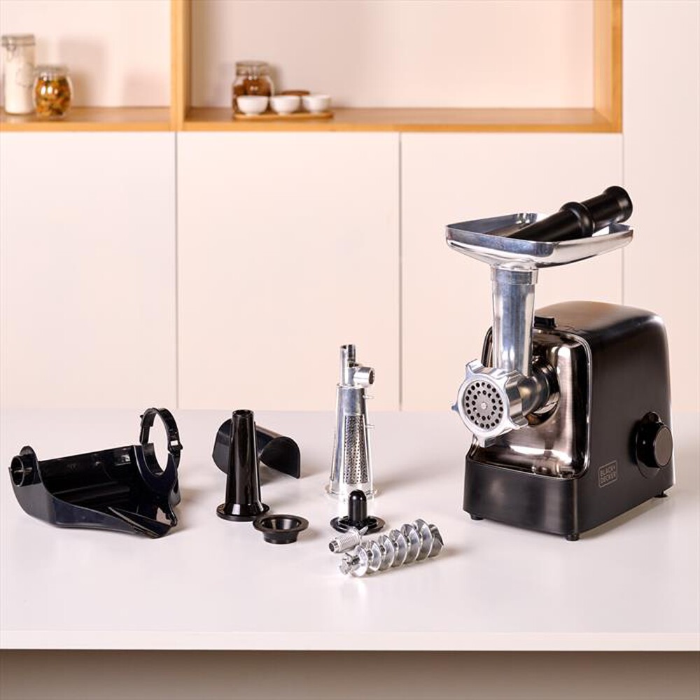 "BLACK & DECKER - Tritacarne BXMMA2200E-NERO/GRIGIO"